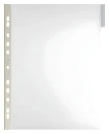 Durable Function Panel A4 transparentný / Prehľadové vrecko / PVC / biela pútka / 5 ks (560719)