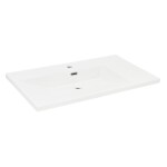 Nábytkové umývadlo SAT B-Way 81x46 cm biele matné otvor pre batériu uprostred SATBWA8046WM SATBWA8046WM