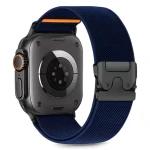 Tech-Protect Nylon Clasp tmavo modrá / Remienok pre Apple Watch / 44/45/46/49 mm / Nylon