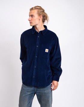 Carhartt WIP L/S Loyde Shirt Dark Navy rinsed M