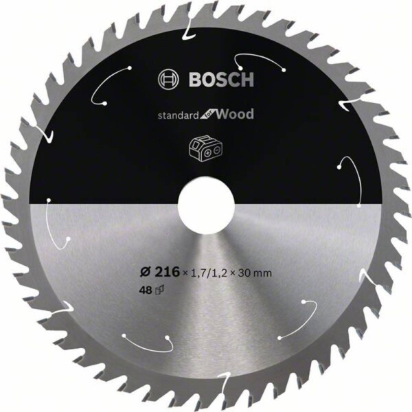 Bosch Accessories Bosch Power Tools 2608837726 tvrdokovový pílový kotúč 216 x 30 mm Počet zubov (na palec): 48 1 ks; 2608837726