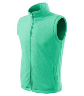 Ďalšia fleecová vesta unisex mätová 3XL