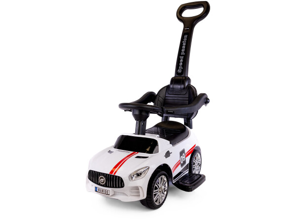 Mamido Mamido Detské odrážadlo s vodiacou tyčou MT270 | 3v1 so zvukovými efektmi bielej