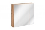 COMAD - Zrkadlová skrinka 80cm 3 dvierka DUB CAPRI 5907611647851