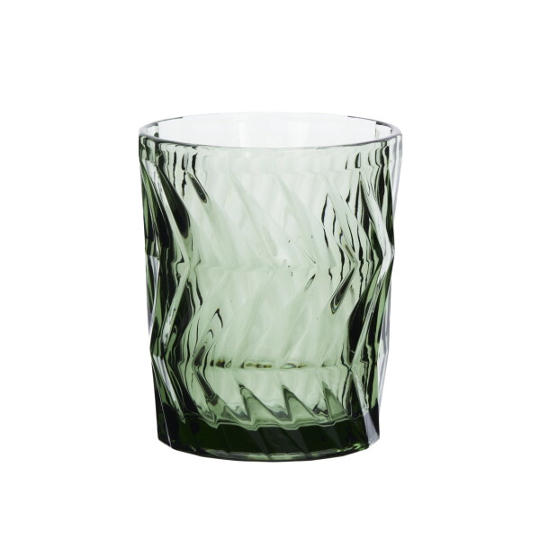 MADAM STOLTZ Pohár na vodu Green / decor 300 ml