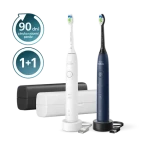 Philips Sonicare 5500 HX7119/01 čierna biela / 2 x Sonická zubná kefka / 62.000 kmitov / 2 režimy / 2 hlavice (HX7119/01)