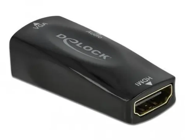 DeLock čierna / Adaptér / HDMI na VGA / Audio / 1920 x 1080 / 60Hz (66560)
