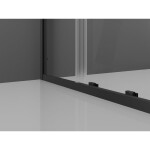 MEXEN/S - Exo sprchovací kút, posuvné dvere 95 x 100, transparent, čierna 8151-095-100-70-00