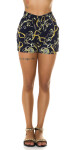 Trendy Highwaist Shorts with chain print XL/XXL