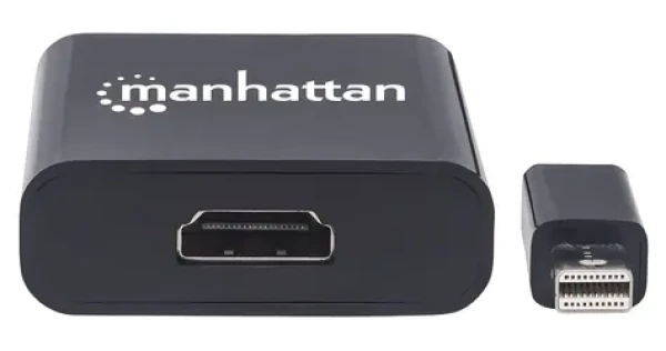 Manhattan Mini DisplayPort - HDMI čierna / Adaptér / Aktívny / 4K 60 Hz / HDCP 2.2 (152570)