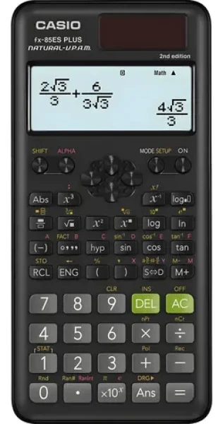 Casio FX 85 ES PLUS 2E čierna / Kalkulačka / Vedecká / 252 funkcií / Solárne a batériové napájanie