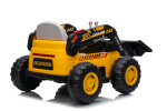 Mamido Mamido Detský elektrický nakladač CAR-26A žltý | 4x4 | RC 2.4Ghz | EKO koža | 12V10Ah