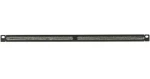 Lanview 0,5U 19" kefový organizér káblov čierna / Organizér káblov / kefový priechod / 482x12x22 mm (RAO205BL)