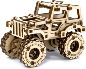 Wooden City 3D Drevené puzzle Superfast Monster Truck č.1