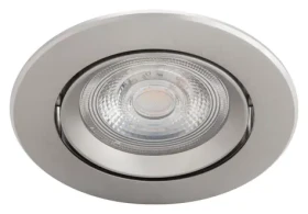 Philips Sparkle nikel / Podhľadové LED svietidlo / 1x5W / 350lm / 2700K / IP20 / 8,5 cm okrúhle / stmievateľné (SKL000388831)