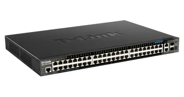 D-Link DGS-1520-52MP / Switch / 44x GbE PoE+ / 4X 2,5G / 2x 10GbE / 2x SFP+ / L3 Managed / 370W PoE (DGS-1520-52MP/E)