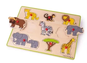 Bigjigs Toys Vkladacie puzzle safari (BJ258)