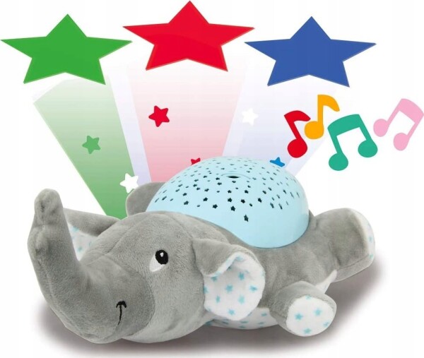 Jamara Dreamy Elephant nocna lampka dziecięca Wolnostojący Modrý, Sivý LED