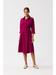Dámske košeľové šaty S351 Plum - Stylove M švestková