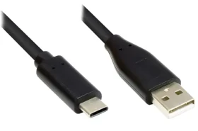 Good Connections USB-A - USB-C čierna / USB kábel / USB 2.0 / 2 m / 480 Mbit/s (GC-M0118)
