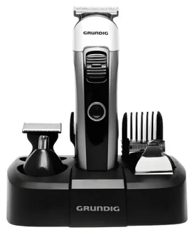 Grundig MGK 6841 čierno-strieborná / Zastrihávač vlasov / LED displej / Li ION batéria (GMS3240)