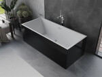 MEXEN - VIGO voľne stojaca vaňa 178,5x80, biela/čierna bez krytky prepadu a zátky 51251788075-SS