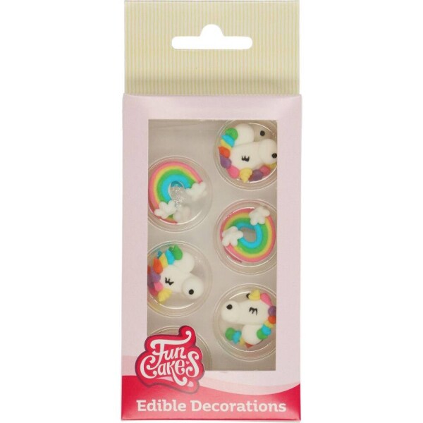 Cukrové zdobenie 12 ks Unicorn - FunCakes - FunCakes
