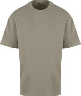 New Morning Studios NM 003 Unisexové tričko oversize z hrubej bavlny 57.0003 bledo olivová pale olive 4XL