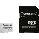 Transcend Premium 300S pamäťová karta micro SDXC 512 GB Class 10, UHS-I, UHS-Class 3, v30 Video Speed Class, A1 Application Performance Class vr. SD adaptéru; TS512GUSD300S-A