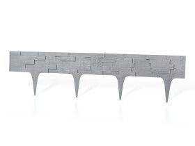 Palisádový obrubník – Stone Palisade, sivá 2,34 m (balenie 3 ks o dĺžke 0,78 m)