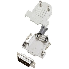 TRU COMPONENTS TCDTNT15MDBPK 7709604 sada D-SUB kolíkové lišty 180 ° Pólov: 15 spájkovaný 1 ks; 7709604