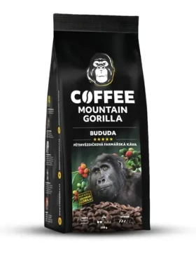 Mountain Gorilla Cofee Bududa 250g / Zrnková káva / 100% Arabica / Vákuové balenie (8594188350030)