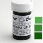 Gélová farba Sugarflair (25 g) Christmas Green 1324 jahodový torta - Sugarflair - Sugarflair
