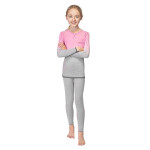 Detský dievčenský termo set Elsa Jr 6114300000 Pink Grey - Spokey 122-128 růžová - šedá