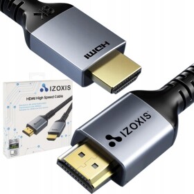 Izoxis 18929 Kábel HDMI 2.1 High Speed, 8K 60Hz, 2m čierny