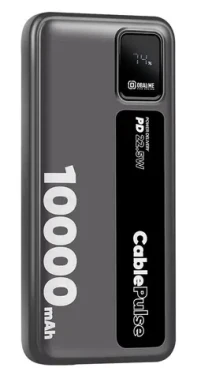 Obal:Me CablePulse 10000mAh 22,5W čierna / Powerbanka / integrované káble / USB-C / USB-A (8596311292477)