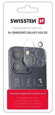 Swissten Ochranné sklo šošoviek fotoaparátu pre Samsung Galaxy A34 5G (94500212)