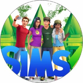 Jedlý papier The Sims 4 herné postavy 19,5 cm - Pictu Hap - Pictu Hap