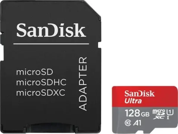SanDisk Ultra microSDXC 128GB + adaptér / Class 10 / UHS-I / U3 / A1 / čítanie: až 120MBs (SDSQUA4-128G-GN6MA)