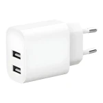 Gembird sieťová nabíjačka 2xUSB-A biela / Nabíjačka / 5V / 2,4 A / 12W (TA-UC-2A12-01)