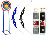 Mamido Strelecká sada Bow Shield Stand 134 cm Quiver Pistols