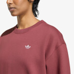 Mikina adidas Essentials Crew Long Fleece Sweatshirt Quiet Crimson XL