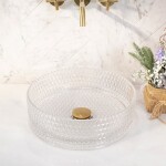 REA - Umývadlo na dosku Cristal Transparent REA-U9670