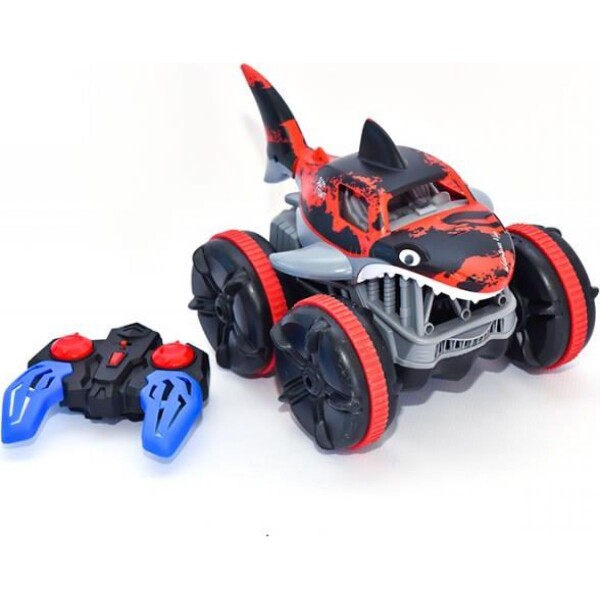 HM Studio RC obojživelné auto žralok červený