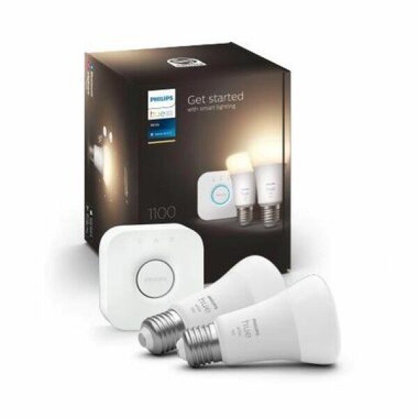 Philips Hue žiarovka LED E27 A60 10W 2ks + most / 1100lm / 2700K / IP20 (SKL000388888)