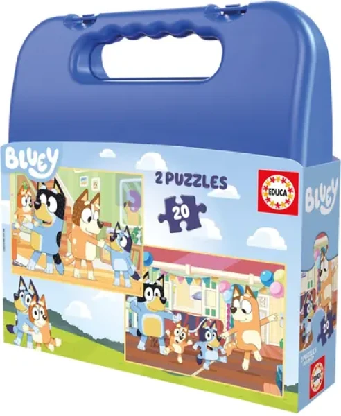 Educa Puzzle v kufríku Bluey 2v1