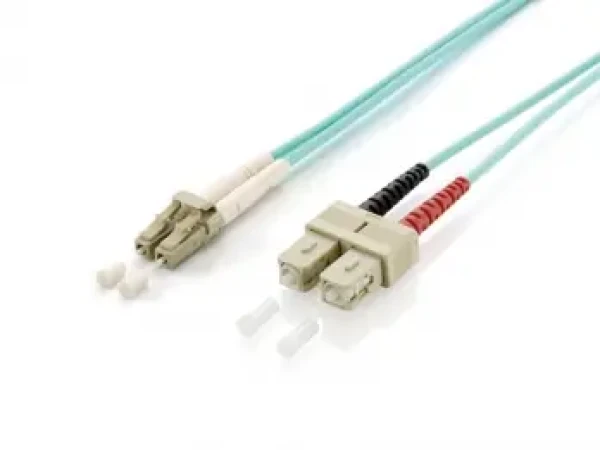 Equip LC-SC tyrkysová / Optický patchkábel / Multimode / OM3 / Duplex / 5 m (255315)