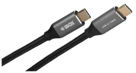 I-Box čierna / Kábel USB-C 3.2 Gen 2 (M) - USB-C 3.2 Gen 2 (M) / 1 m (IKUMTC31G2)