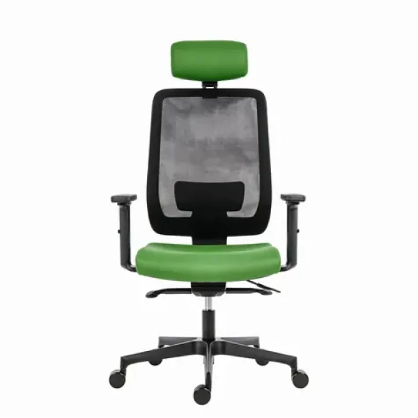 Powerton Lucie zelená / Kancelárske ergonomické kreslo / nosnosť 130 kg (MKWPLUKBCCZA)