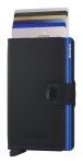 Kožená mini peňaženka Secrid Miniwallet Matte Black & Blue